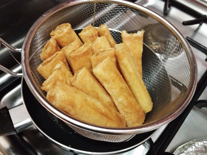 Always drain the excess oil when frying.